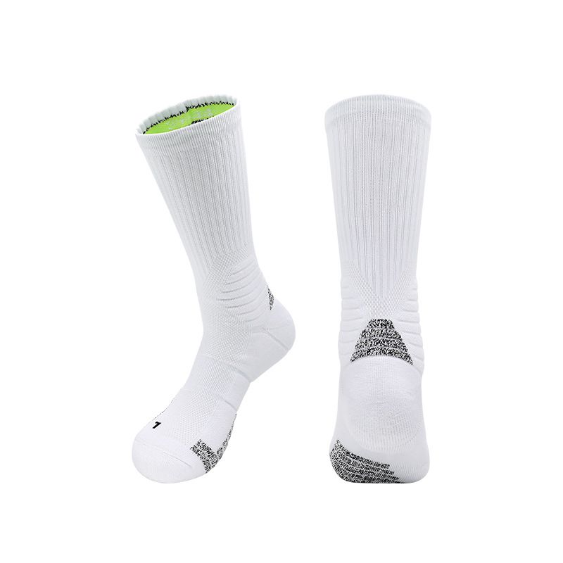 Professional cycling socks wicking sweat anti-slip yarn towel bottom sports socks breathable comfortable mid-tube basketball socks_voghion.com