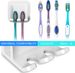 2-in-1 Self-Adhesive Toothbrush Holder - Wall Mounted, Waterproof, With Gargle Cup Hook EU_voghion.com