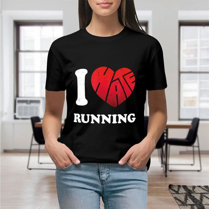 Run Every Day Run Streak Marathon Training Runner Gift T Shirt Graphic Shirt Casual Shorts Sleeved Female Tee T-Shirt Size S-4XL._voghion.com