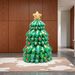 Decorazione gonfiabile autoportante a forma di albero di Natale con palloncini, pre-illuminato, per interni ed esterni, ideale per feste di Natale, per creare un'atmosfera natalizia in un centro commerciale._voghion.com