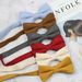 Men's Solid Color Wedding Groomsmen Casual Khaki Bow Tie Suit Blue Green Pink Bow_voghion.com
