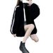 "Faux Shearling Bomber Jacket – Plush Fleece-Lined Winter Coat With Stand Collar (Black/White/Pink, S-3XL)"_voghion.com