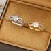 Single Rings Copper Ring For Women, Niche, High End, Light Luxury, No Fading, Temperament, High End Bow With Diamond Ring_voghion.com