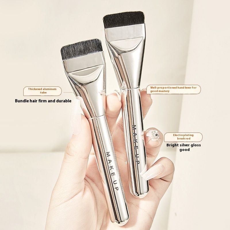 JONBOS Make-up-Pinsel, flach, zum Auftragen von Peeling, für flüssige Grundierung, Make-up-Tool_voghion.com