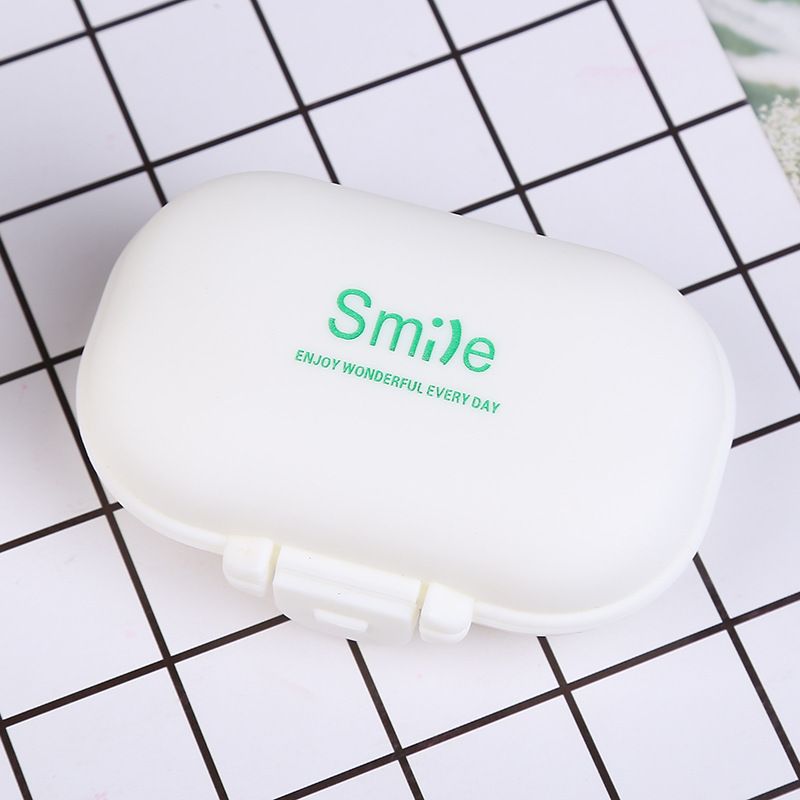 Luxury Portable Pill Organizer With Secure Seal & Crystal Accents, Large Capacity Travel Medicine Box For Daily Use_voghion.com