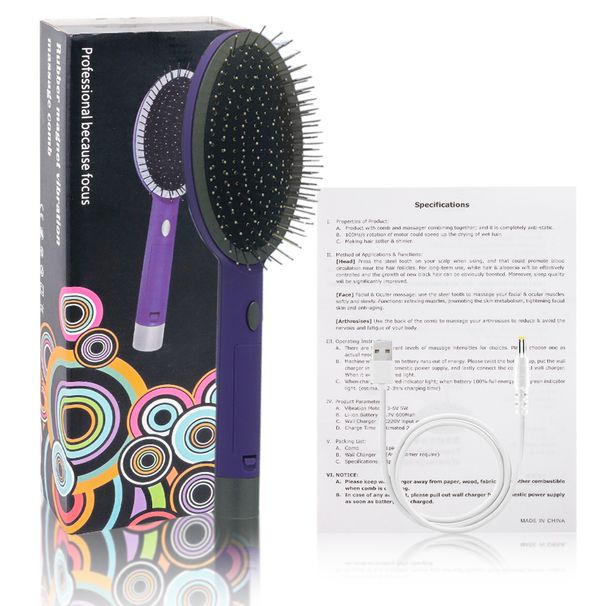 Ny eksklusiv elektrisk airbag til kvinder med luftpude og massagefunktion til langt hår, blød kam til husholdningen_voghion.com