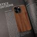 Leilock For IPhone Apple 14PROMAX Mobile Phone Case 11PRO/XR/15 Film Tide Dark Wood Grain_voghion.com