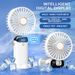 Mini Hand-held Fan Portable Folding Desk Fan Cooler Cooling USB Rechargeable Fan_voghion.com