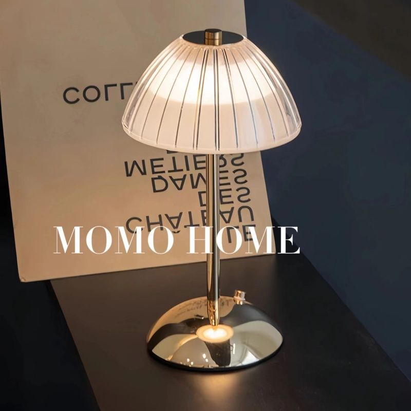 Luxuriöse, wiederaufladbare, dimmbare LED-Nachttischlampe mit Kristallatmosphäre, Ins Internet Celebrity Touch-Nachtlicht_voghion.com