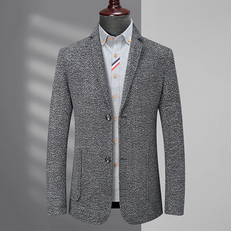 1 Extra Large Men's Suit Jacket Spring Autumn Business Plus Size Loose Fit Big And Tall Casual Blazer_voghion.com