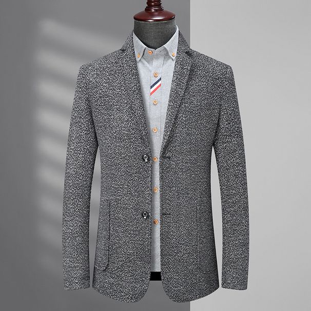 1 Extra Large Men's Suit Jacket Spring Autumn Business Plus Size Loose Fit Big And Tall Casual Blazer_voghion.com