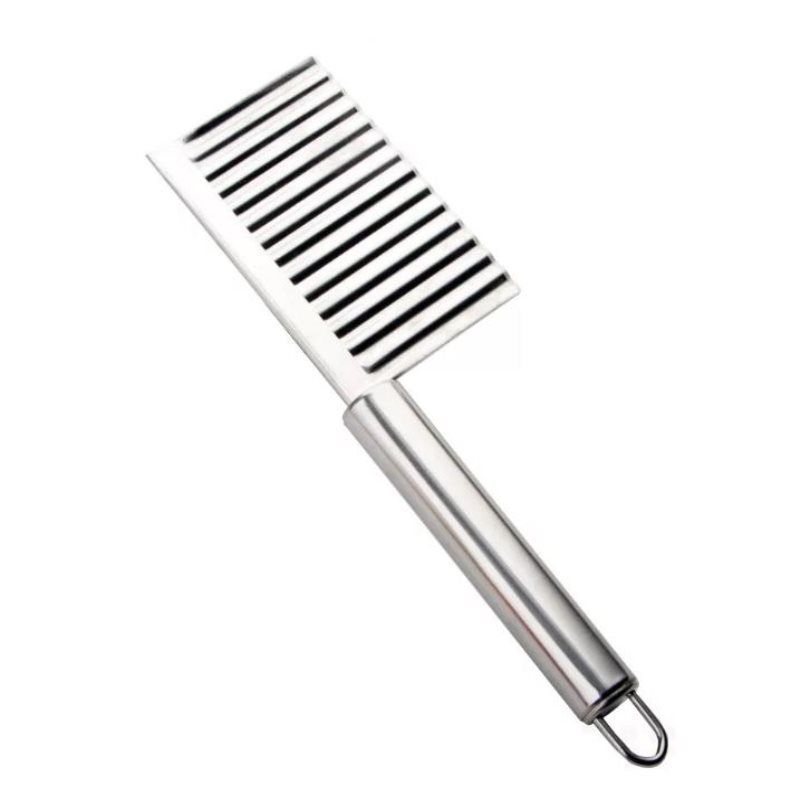 Stainless Steel Corrugated Knife Potato Slicer Corrugated Multifunctional Wave Potato Knife Spike Knife Potato Slicer_voghion.com