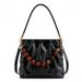 Beibei Shangpin 2024 New High end Fashion Bead Folded Garbage Handheld One Shoulder Oblique Cross Trendy Women's Bag_voghion.com
