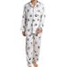 2022 New Summer Men's New Panda Ice Silk Satin Pajamas Long Sleeve Pants Set Men's Home Clothes Wholesale_voghion.com