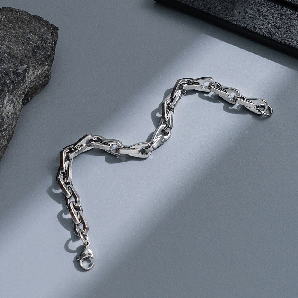 Unisex Schmuck Mode ineinandergreifende polygonale Armreifen modisches und einfaches Handarmband_voghion.com