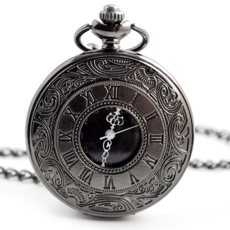 Quartz Pocket Watch Pastoral Style Retro Roman Hollow Pocket Watch For Men And Women With Clothing Accessories Quartz Watch_voghion.com