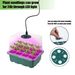 6/12 Cell Higher Cover Nursery Tray Box With Growing Light Seedling Germination Planting Pot Full Spectrum LED Growth Promotion_voghion.com
