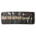 Makeup Brushes & Tools Wood Color Elegant Black Pink Makeup Brushes 24 Makeup Set Makeup Tools_voghion.com