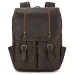 Large Capacity Crazy Horse For Men, First Layer Cowhide Travel Genuine Leather Backpack_voghion.com