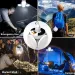 Neue LED-Campinglampe, solarbetrieben, faltbar, USB-aufladbar, tragbar, ideal für Notfälle beim Angeln und Wandern._voghion.com