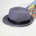 wool felt top hat men's jazz hat Shanghai beach gentleman wool woolen autumn and winter retro British hat_voghion.com