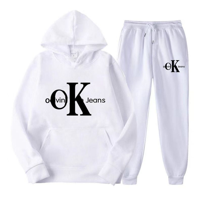 New Men's Hoodie Set With Trendy Letter Printing Fashion Hooded Hoodies For Men And Women's Pants_voghion.com