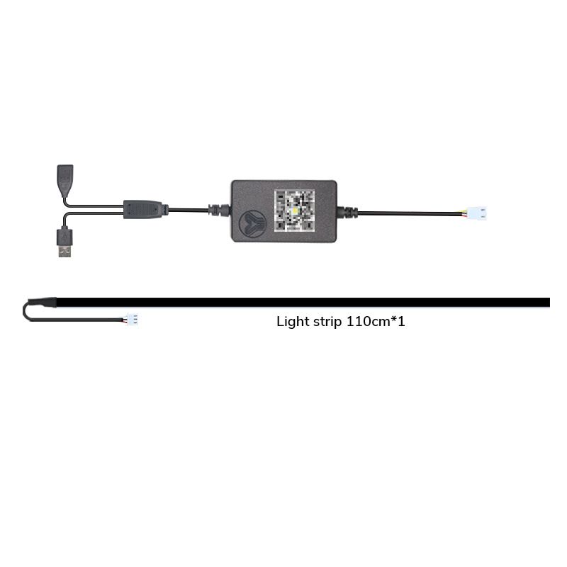 Applicable For Tesla Model 3/Y Dynamic Shadow Dashboard Colorful Ambient Non-Destructive Central Control Air Vent LED_voghion.com