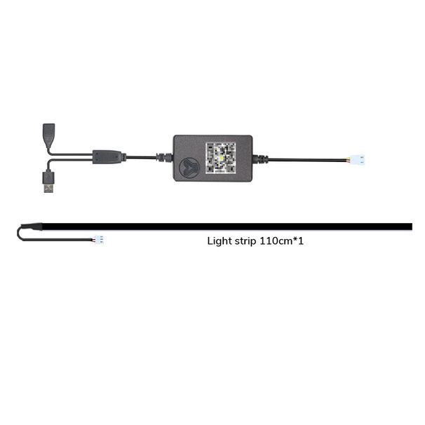 Applicable For Tesla Model 3/Y Dynamic Shadow Dashboard Colorful Ambient Non-Destructive Central Control Air Vent LED_voghion.com