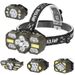 Nieuwe ingebouwde batterij multifunctionele 10LED sterke hoofdlamp buitenverlichting COB oplaadbare hoofdlamp_voghion.com