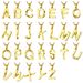 Laatikui Gold Layered Necklace Letter X for Women Girls, Stainless Steel Paperclip Chain Choker 3D Twist Initial Necklac_voghion.com