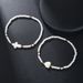 Shell Love Five Pointed Star Cross Bracelet Multi Layer Stackable Adjustable Braided Couple Friendship Bracelet Women_voghion.com