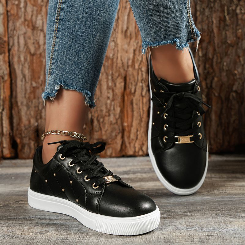 Primavera nuova testa tonda suola spessa scarpe da donna moda scarpa singola grande da donna_voghion.com