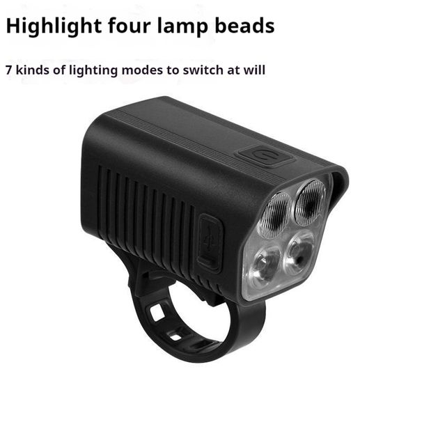 Sprzęt do ładowania reflektorów klaksonowych, mocne światło, latarka do jazdy nocnej na rowerze górskim_voghion.com