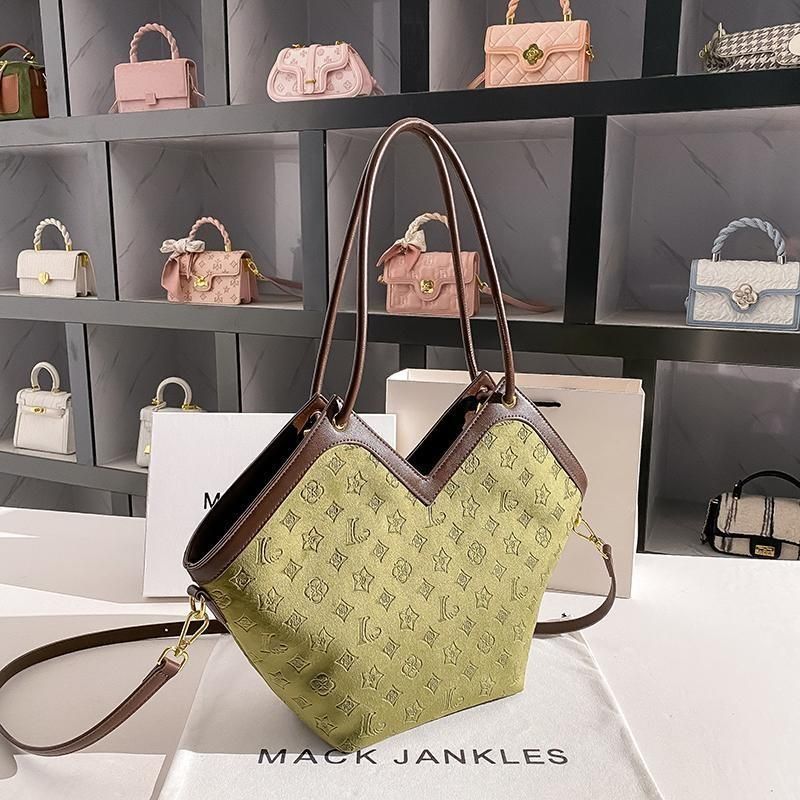 Hong Kong k Jankles fourre-tout en cuir haut de gamme de grande capacité avec épaule unique en relief en velours d'automne et d'hiver sous les bras_voghion.com