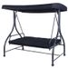 3 Seats Outdoor Swing Hammock With Adjustable Tilt Canopy_voghion.com
