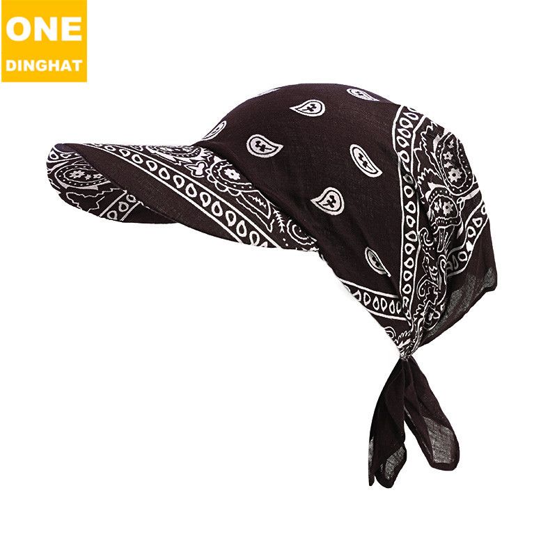 Cotton Amoeba Brim Square Scarf Headscarf Baseball Cap Outdoor Sun Hat TJM-234_voghion.com
