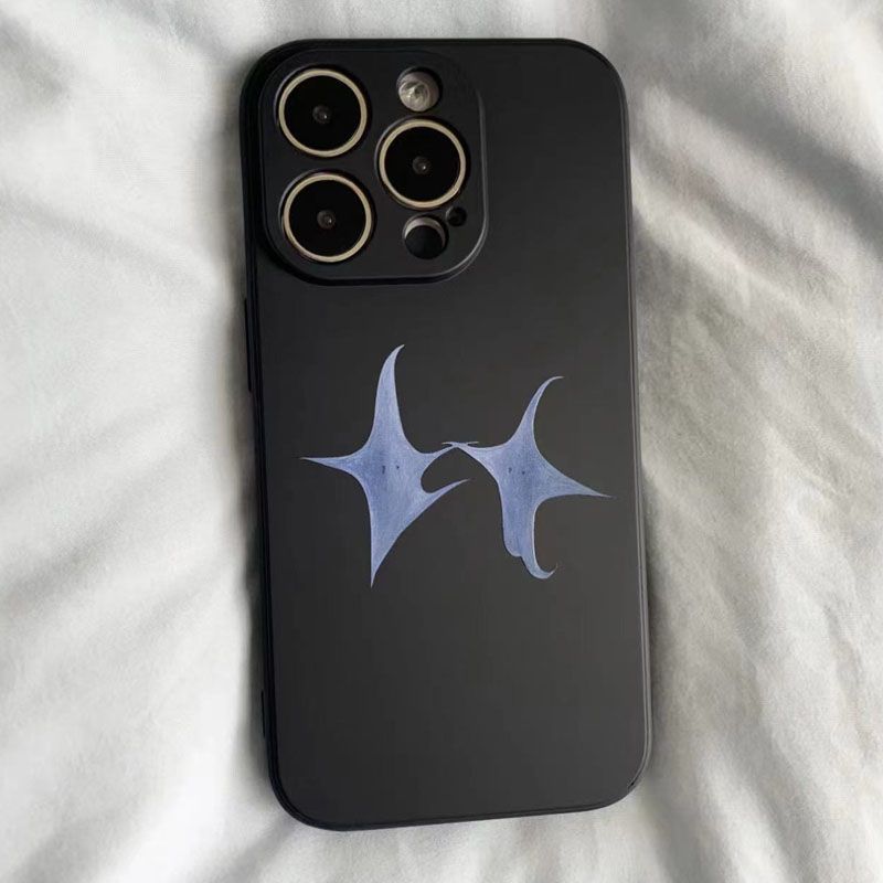 Custodia morbida Niche INS Simple Star Stone 15 compatibile con iPhone 12, 11, 13, XR._voghion.com