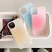 Summer Gradient Jelly Color Case For IPhone 15 Pro Max, 14, 13, 12, Double Layer, Unisex_voghion.com