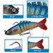Lure Bait New Style Lead Soft Body Multi Eight Section Fish 9cm17.5g Simulation Silikona Fish Bait Makšķerēšanas rīki Produkti_voghion.com