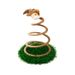 Plush Sparrow Steel Wire Teaser Wan Self-Entertainment Boreom Relief Toy Spiral Spring Roun Plate Cat Scratching_voghion.com