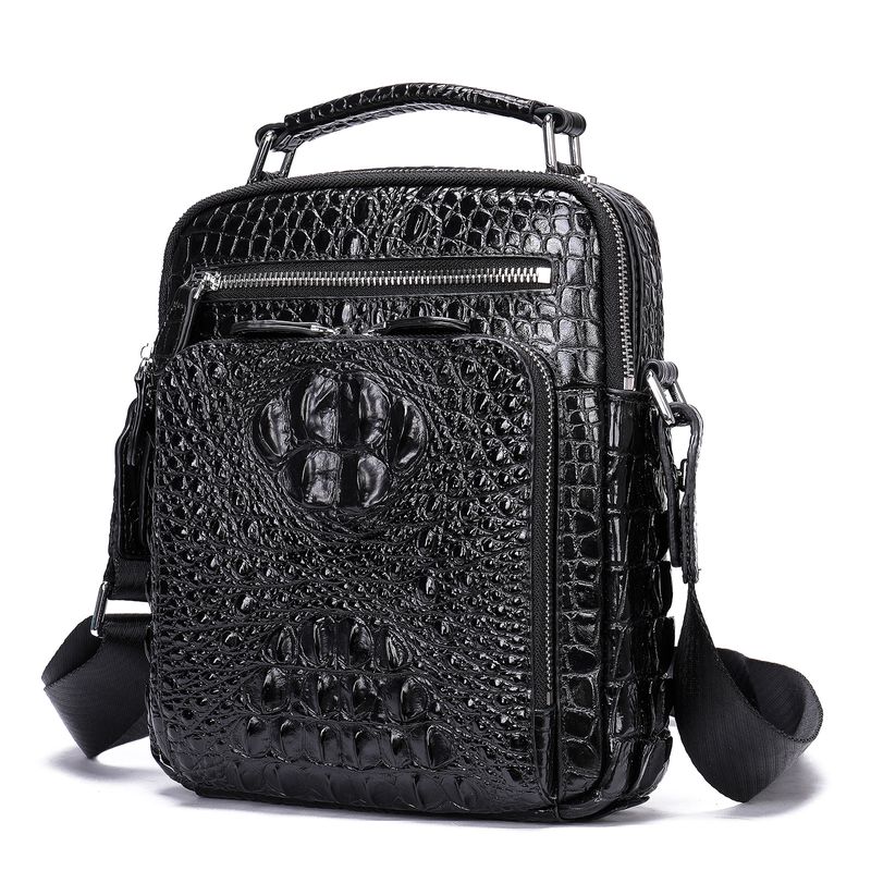 Herrentaschen Marant Leder Aktentasche Leder Business Krokodil Muster Handtasche Herren Erste Schicht Leder Computer Tasche Großhandel_voghion.com