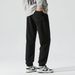 Men's Winter Warm Fleece Lined Sweatpants, Drawstring Leg Opening, Jogger Pants_voghion.com