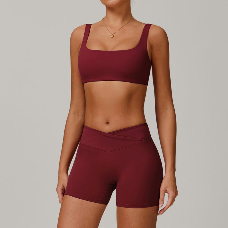 Women’s Clothing Nude Casual Versatile Suit Women's High Waist Wide Leg Slimming Sports Running Fitness Suit_voghion.com