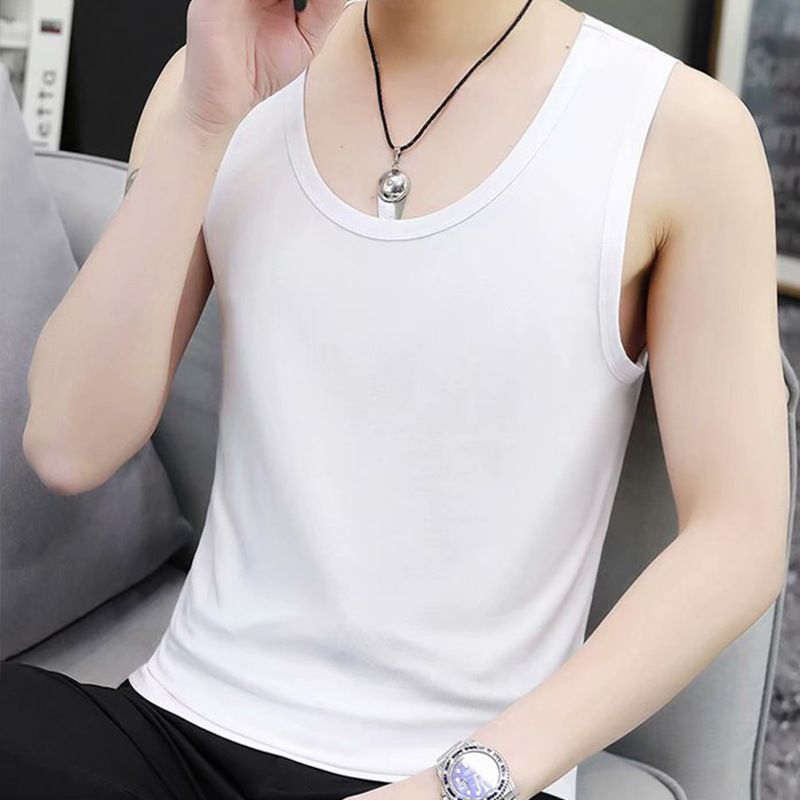 Gilet pour homme, nouveau, simple, à manches courtes, couleur unie, slim, sans manches, fin, décontracté, été_voghion.com