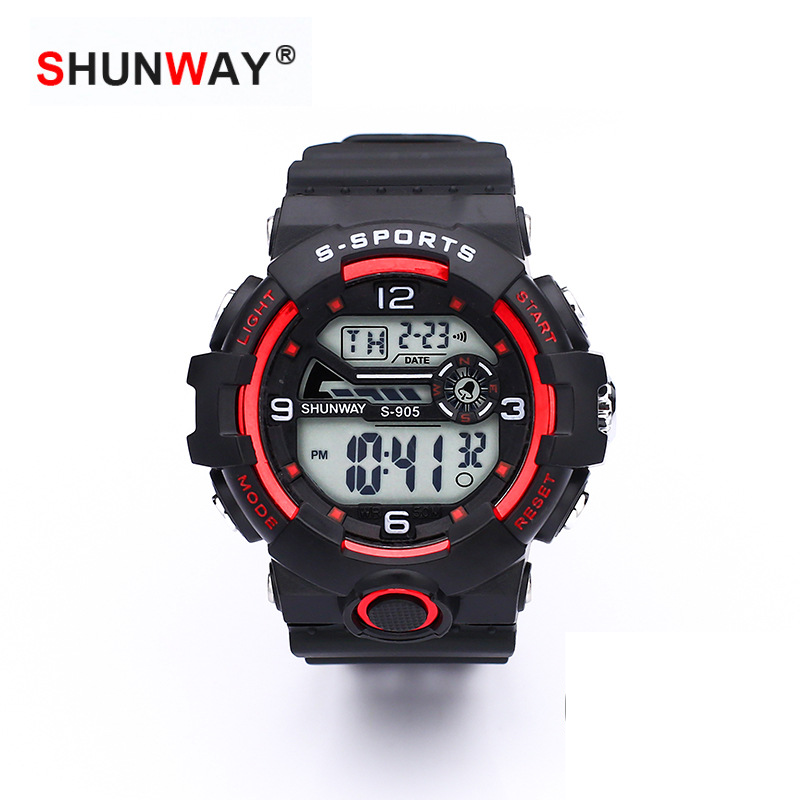 Children's watch Waterproof sports electronic watch Trend adult electronic watch glow-in-the-dark multi-functional watch_voghion.com