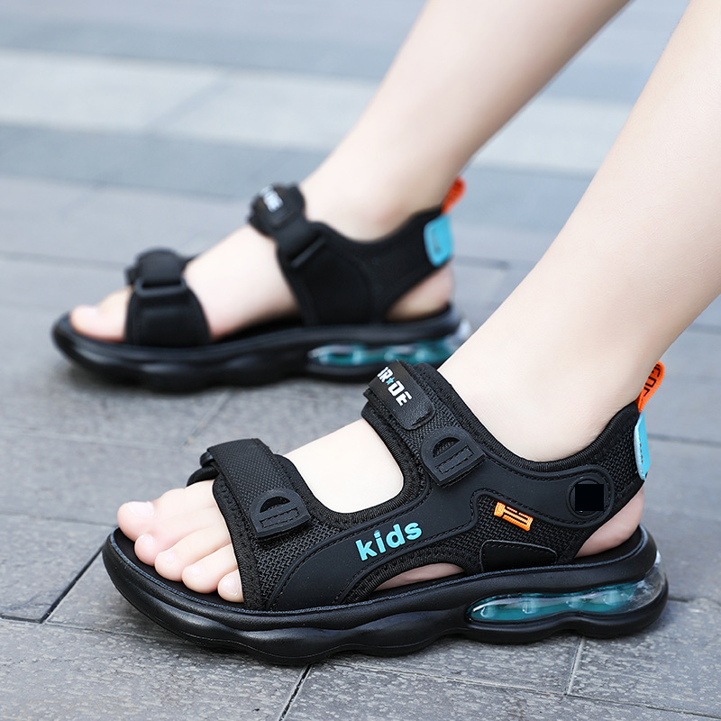 Mother & Kids Sandals Soft Bottom Non Slip Sports Children's Sandals Large Children Boys Beach Shoes_voghion.com