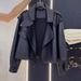 Damenbekleidung Herbst und Winter Hübsche Lose Retro Schwarze Lederjacke Weibliche Petite Jacke Retro_voghion.com