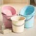Large Thickened Plastic Water Bucket Set For Home Water Storage Laundry Bathing Basin Suitable For Student Dormitory Use_voghion.com
