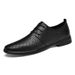 Slip-On Single Summer Round Toe Genuine Business Formal Leather Breathable Casual Men's Trendy Lazy Shoes_voghion.com