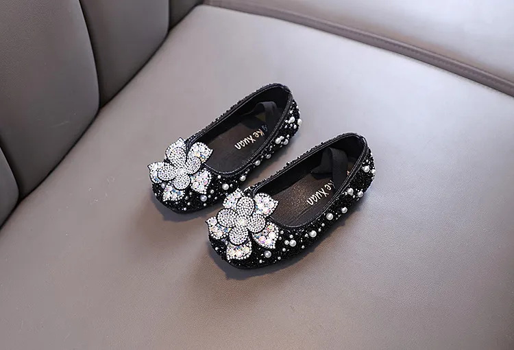 Dziewczynka Dziewczynka Księżniczka Diament Pojedyncze Buty Buty do Tańca Pokazowego_voghion.com